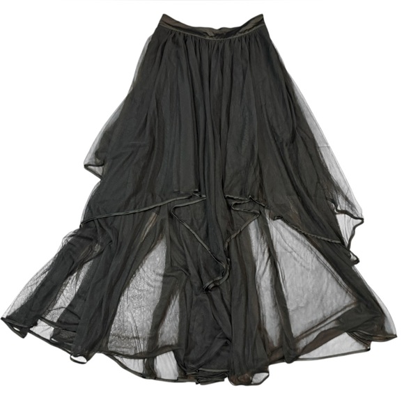 Free People Keep Me TuTu Tulle Layered Skirt in Black Size 6 - Picture 6 of 10